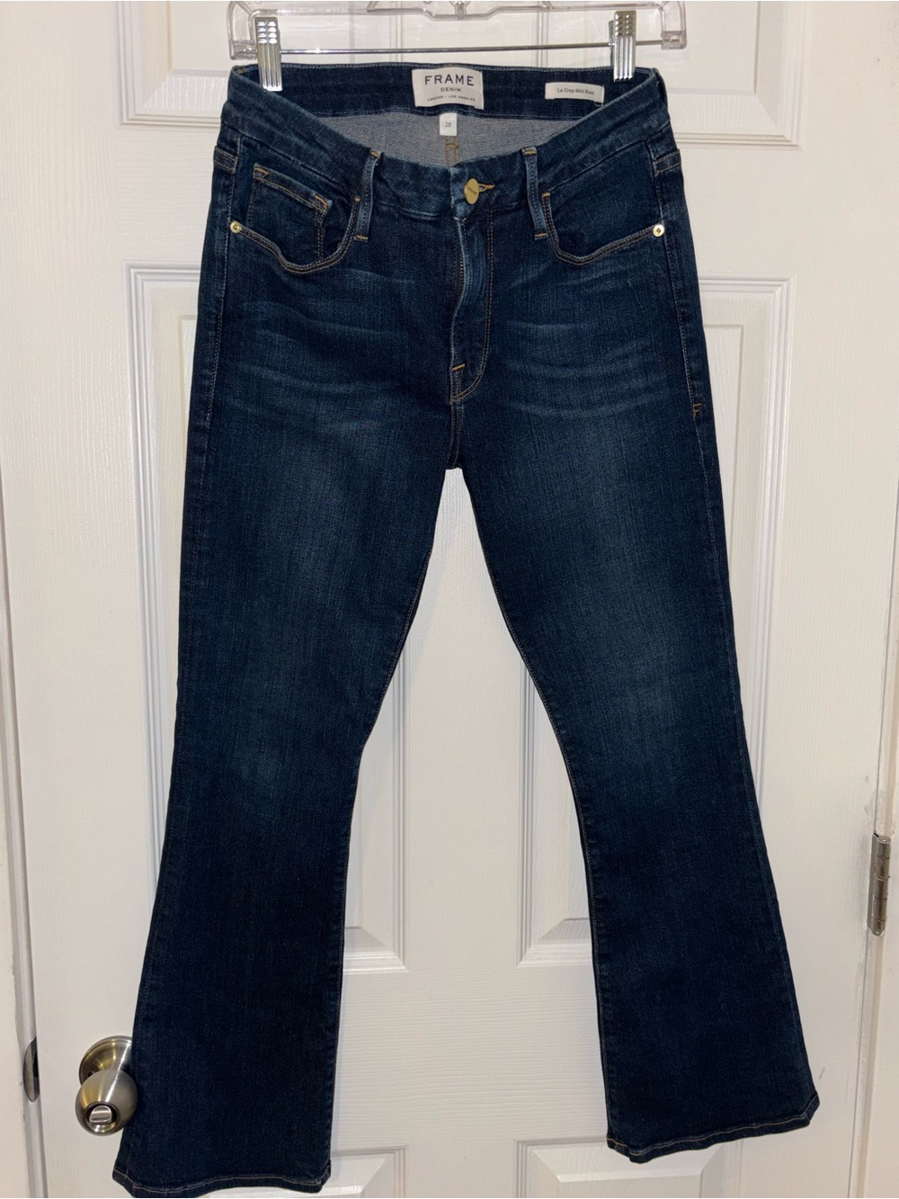 FRAME “Remsen” Tencel‑Blend Bootcut Jeans – Made in USA